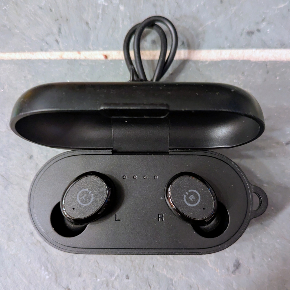 Wireless Black Smartwatch Earbuds